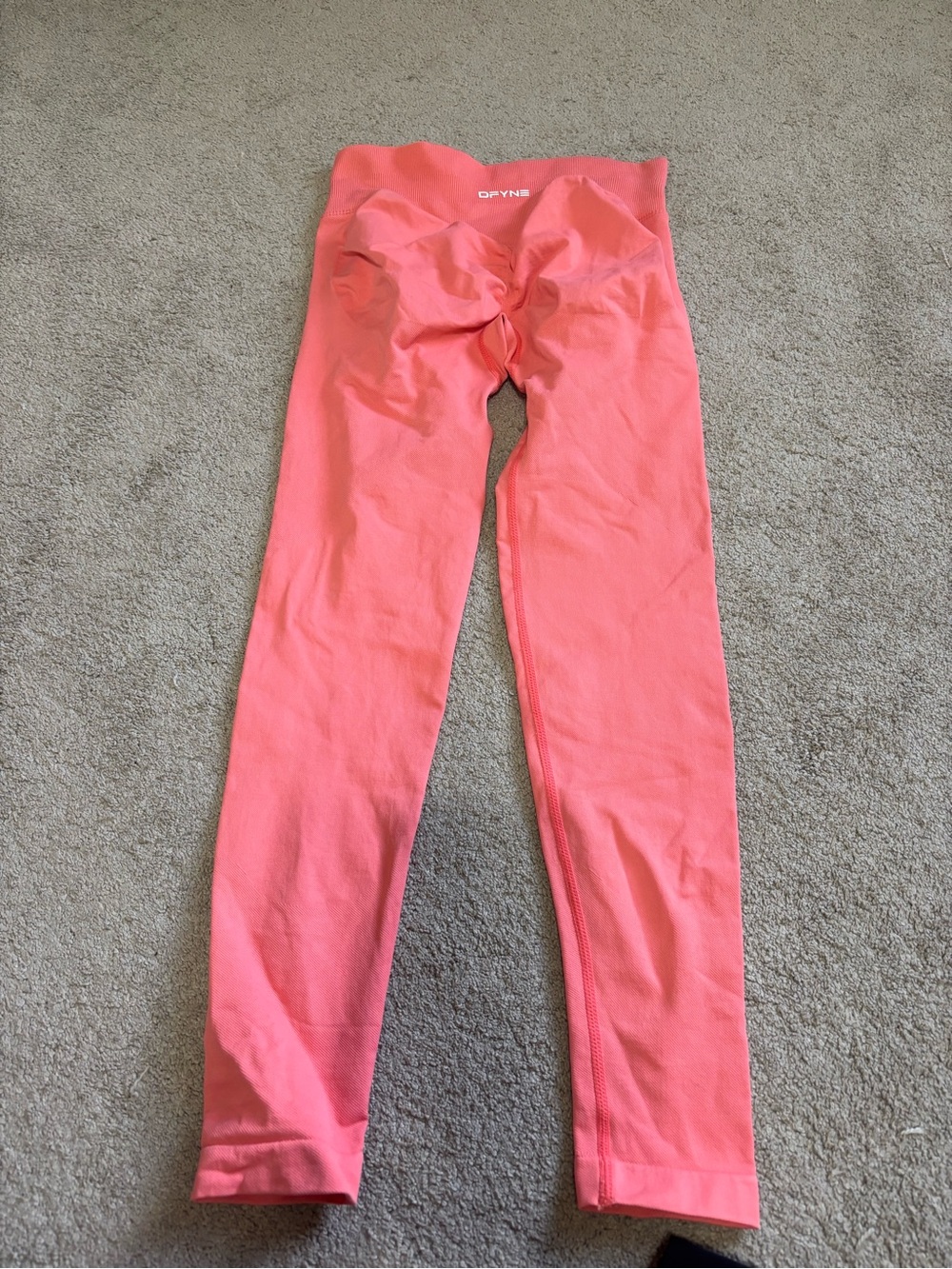 DFYNE Pink Seamless Leggings with High Waist